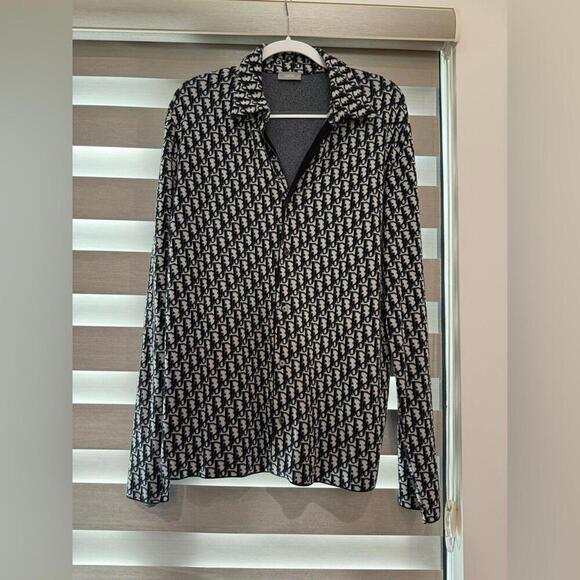 Dior Black and White Patterned Overshirt - Picture 2 of 4